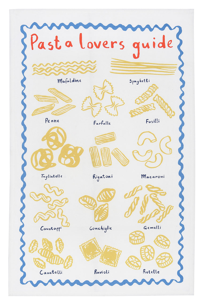 Ulster Weavers Pasta Lovers Club 'Guide' Cotton Tea Towel