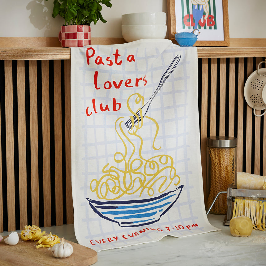 Ulster Weavers Pasta Lovers Club 'Club' Cotton Tea Towel