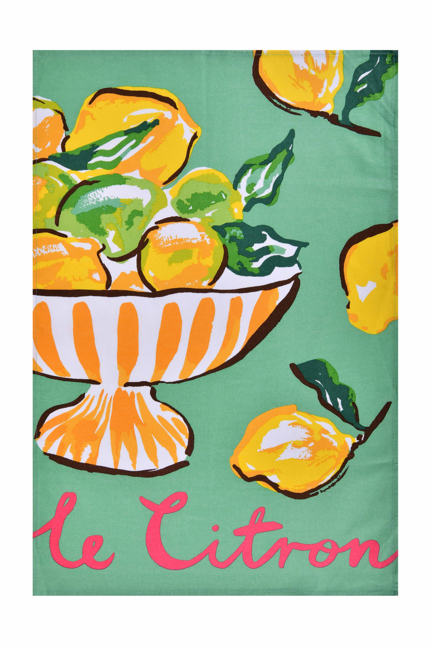 Ulster Weavers Summer Fruits Citron Cotton Tea Towel