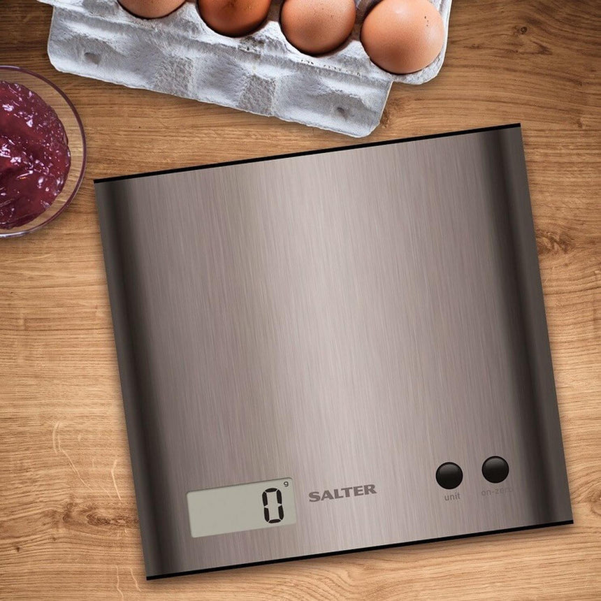 Salter Arc Stainless Steel Electronic Kitchen Scale 1087SS