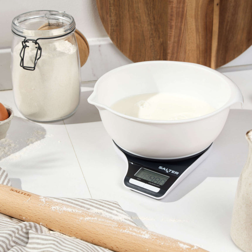 Salter Measuring Jug Electronic Kitchen Scale 1089BKWHDR
