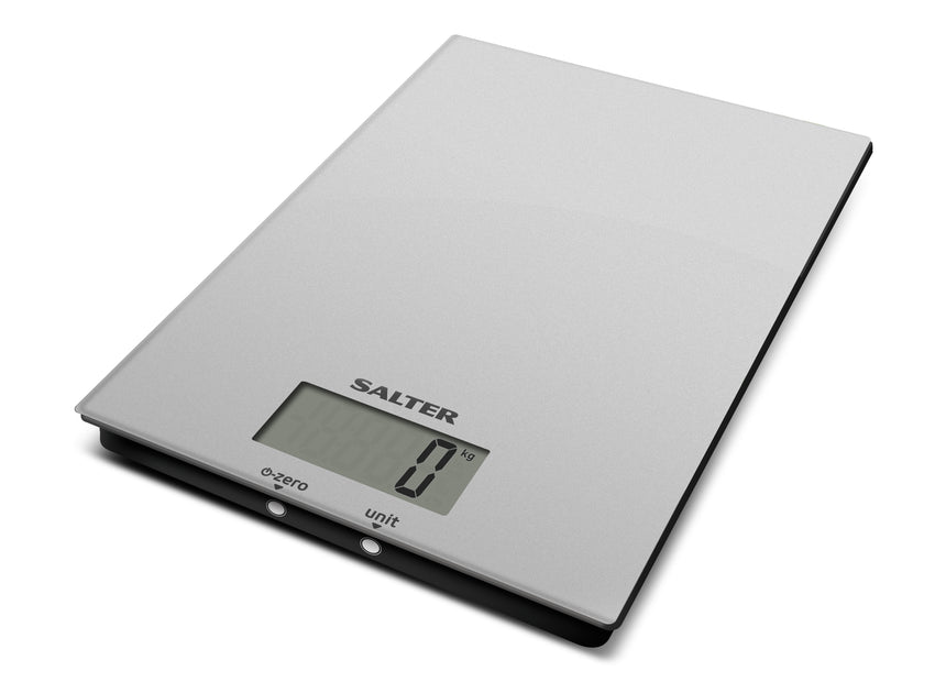 Salter Ultra Slim Glass Electronic Kitchen Scale 1170SVDR