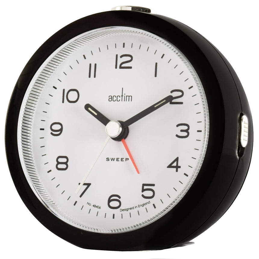 Acctim Neve Sweep Alarm clock in Raven