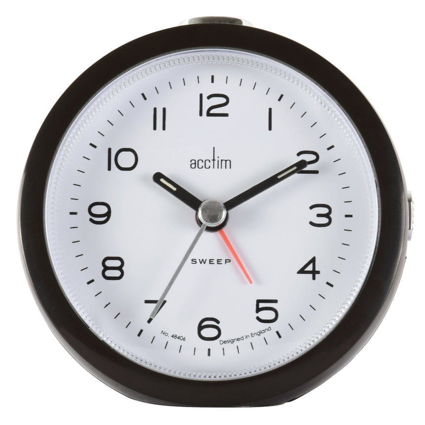 Acctim Neve Sweep Alarm clock in Raven