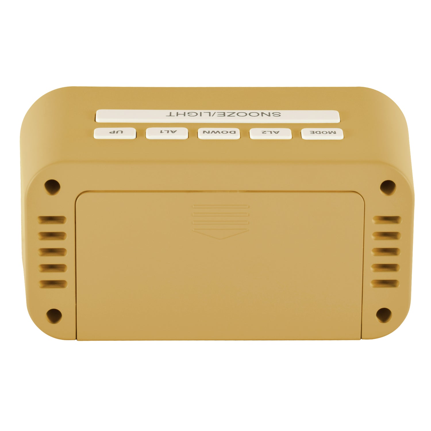 Acctim Alta Reflection LCD Alarm clock in Mustard