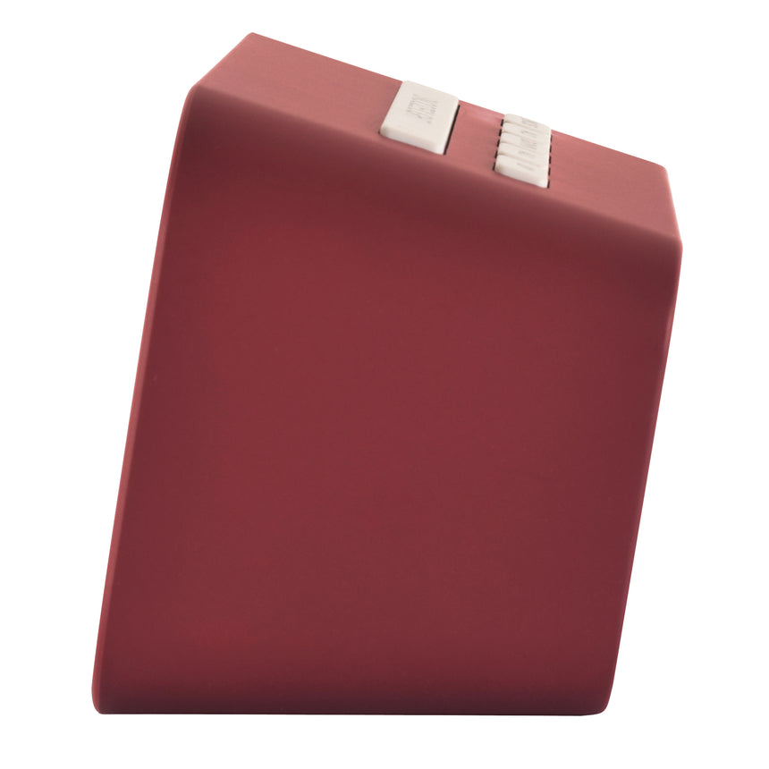 Acctim Alta Reflection LCD Alarm clock in Spice Red