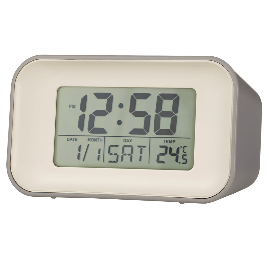 Acctim Alta Reflection LCD Alarm clock in Owl Grey