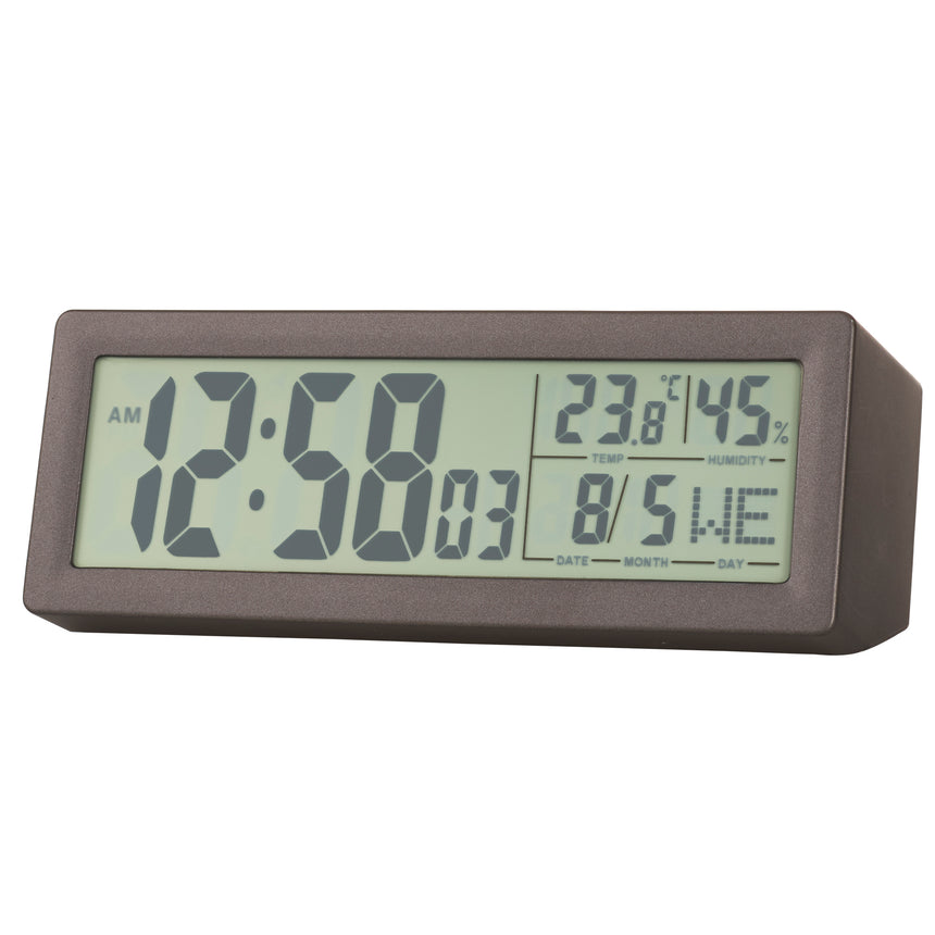 Acctim Karminski Reflection LCD clock in Grey
