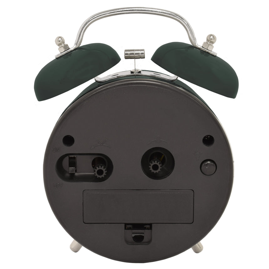 Acctim Hardwick Lotus Green Double bell alarm clock