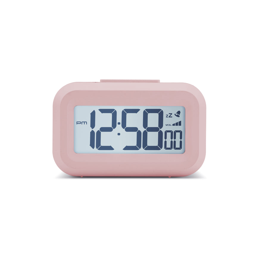 Acctim Kitto LCD Alarm clock in Peach Bellini
