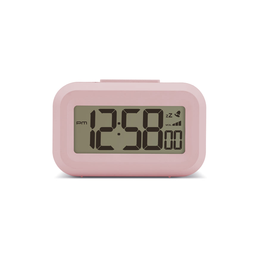 Acctim Kitto LCD Alarm clock in Peach Bellini