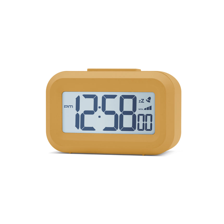 Acctim Kitto LCD Alarm clock in Mustard
