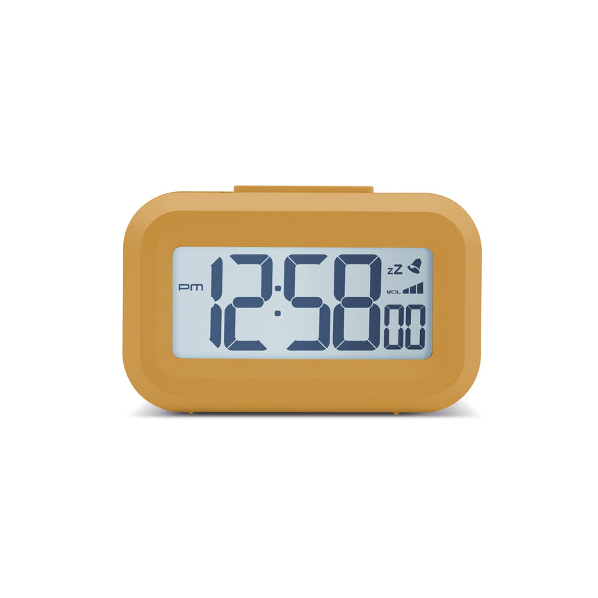Acctim Kitto LCD Alarm clock in Mustard