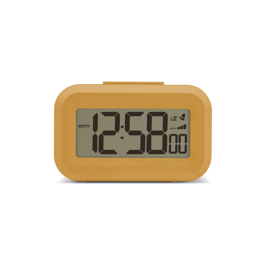 Acctim Kitto LCD Alarm clock in Mustard