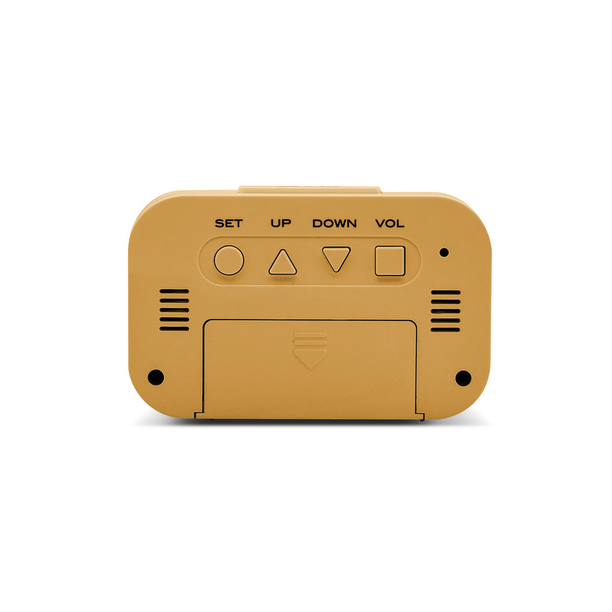 Acctim Kitto LCD Alarm clock in Mustard