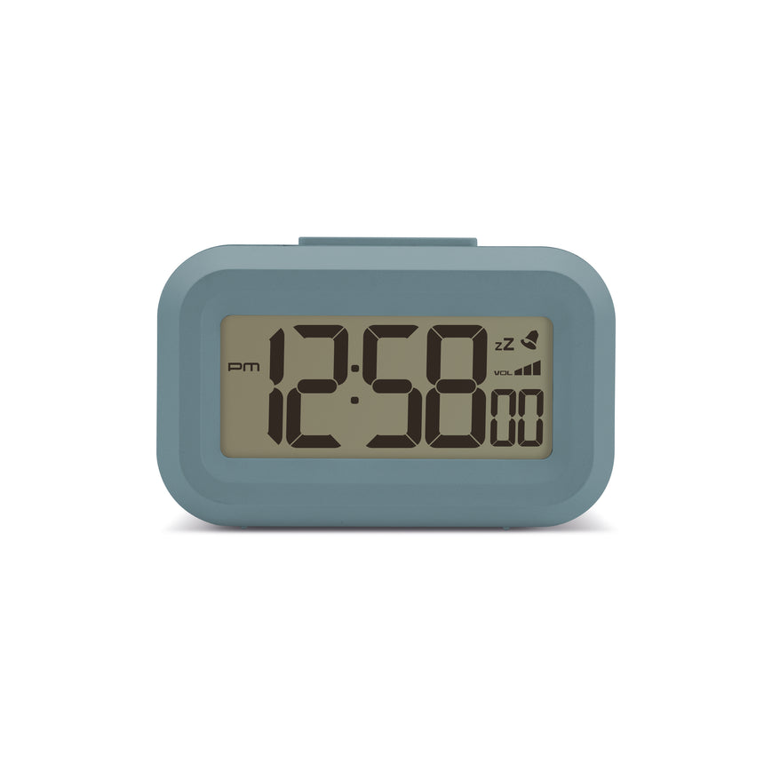 Acctim Kitto LCD Alarm clock in Mineral Blue