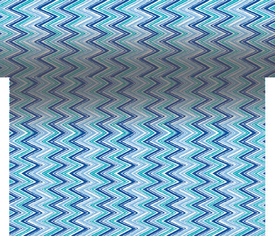 Duni Tete A Tet Dunicel 0.4 X 4.8 Zigzag Stripe Blue