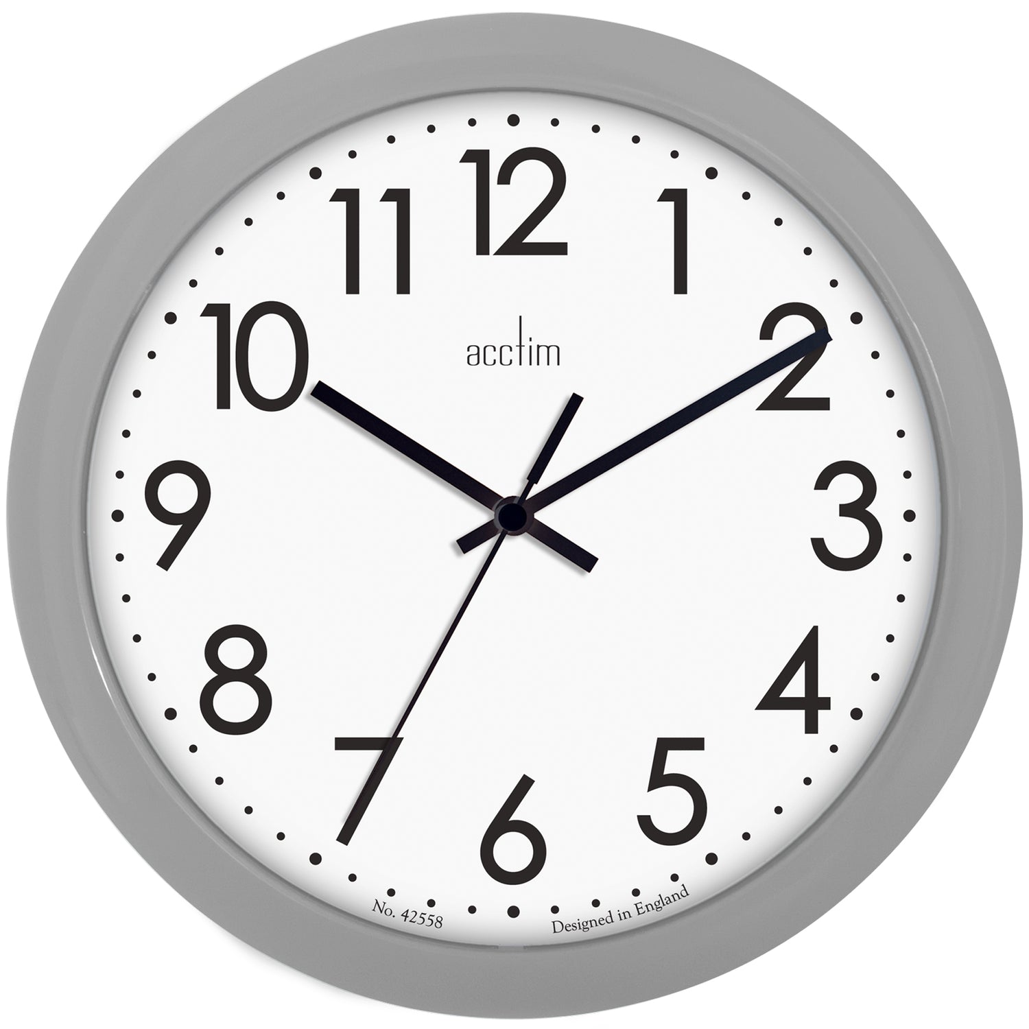 Acctim Abingdon 255mm Grey Wall Clock