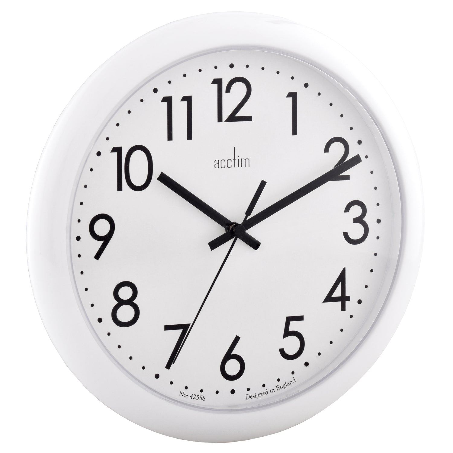 Acctim Abingdon 255mm White wall clock
