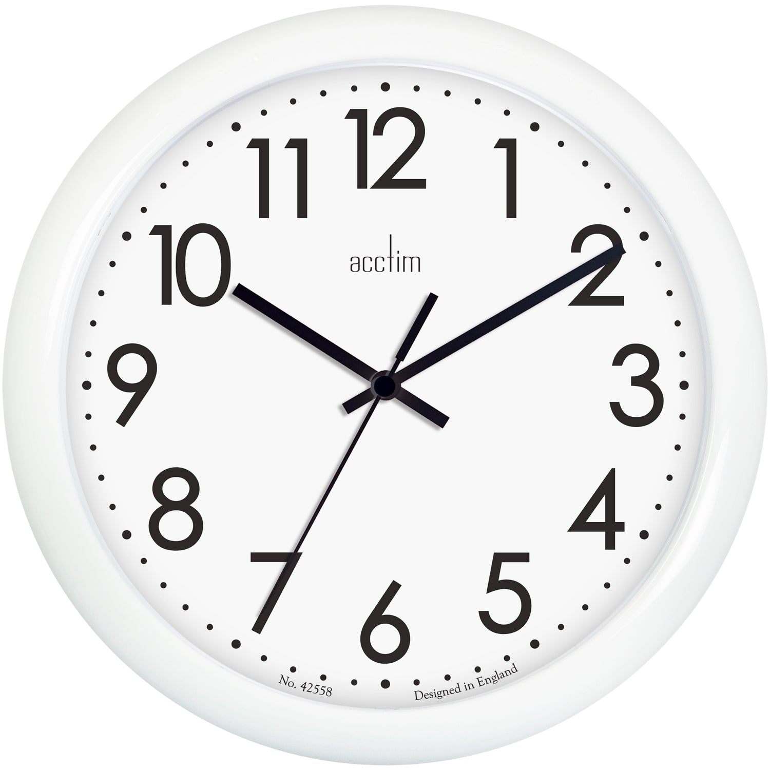Acctim Abingdon 255mm White wall clock