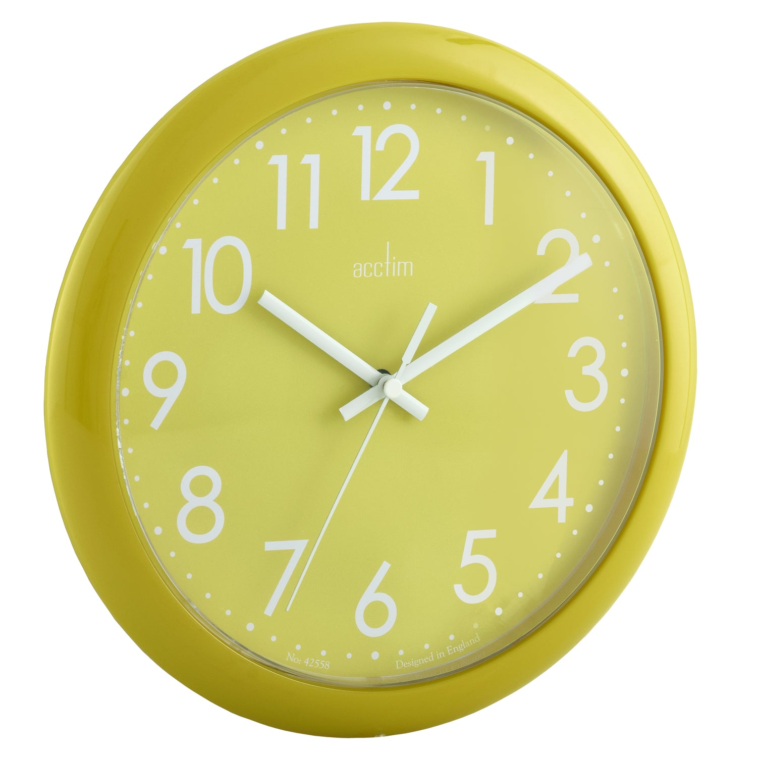 Acctim Abingdon 255mm Lime Green wall clock