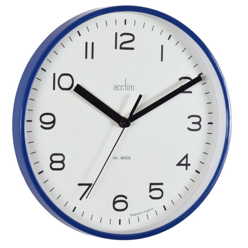 Acctim Runwell wall clock in Midnight