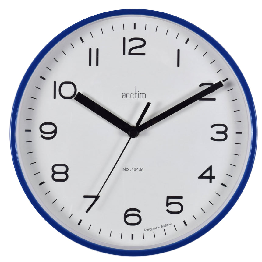 Acctim Runwell wall clock in Midnight