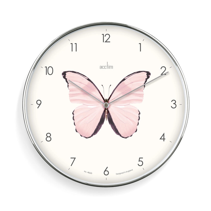 Acctim Society Butterfly 30cm wall clock