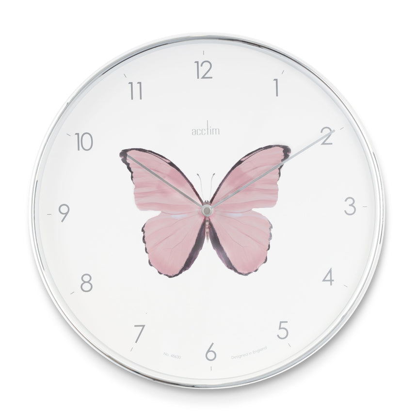 Acctim Society Butterfly 30cm wall clock