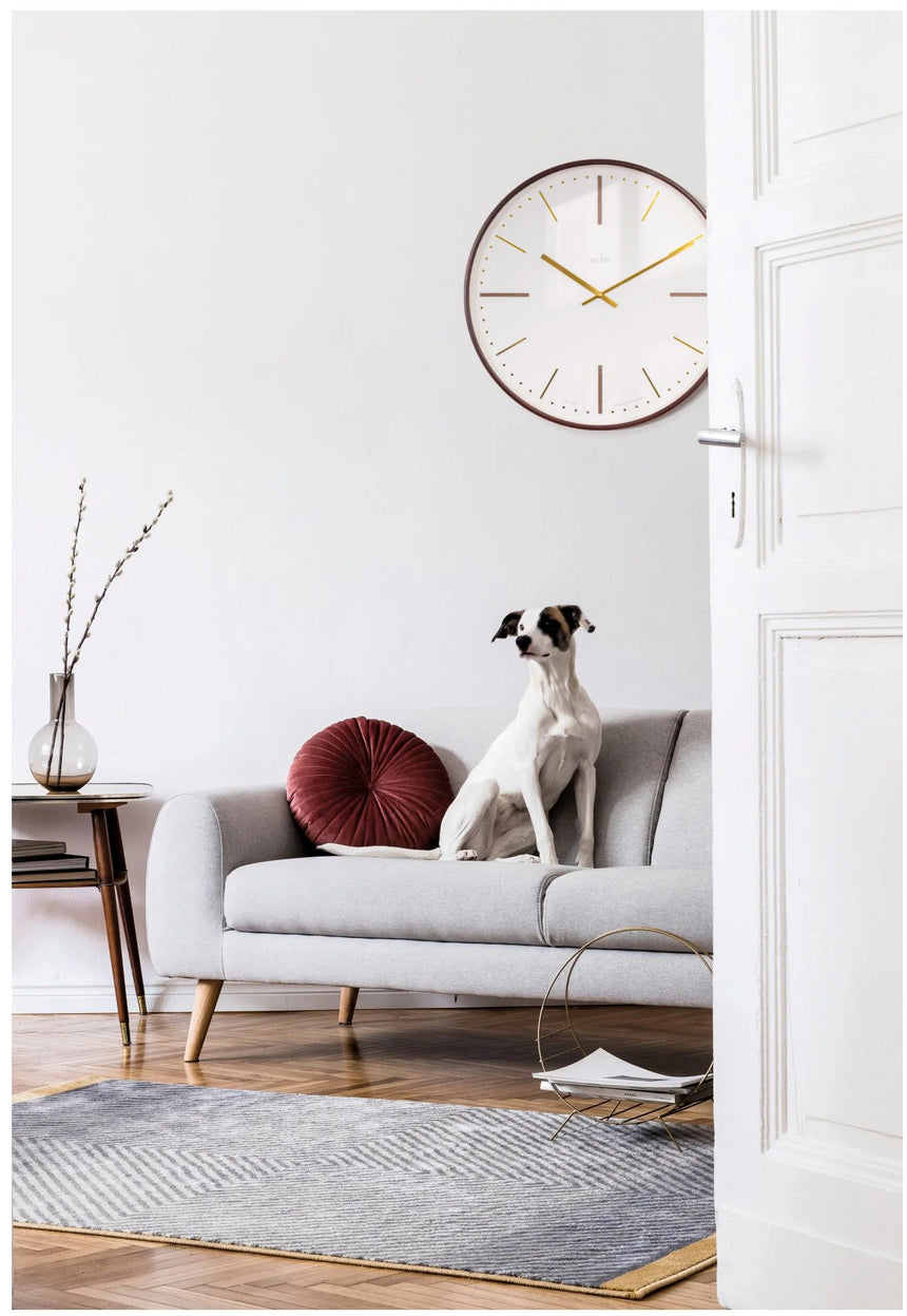 Acctim Knoll 53cm Dark Wood wall clock