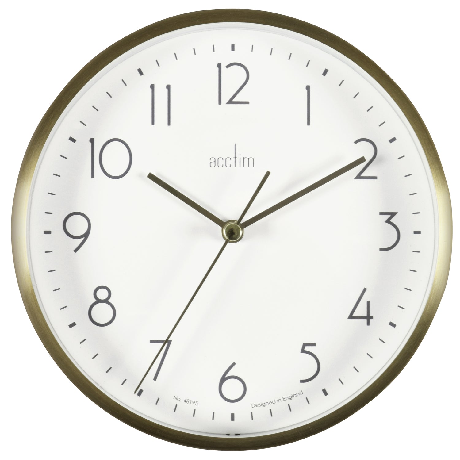 Acctim Ava 15cm Gold colour metal wall/desk clock