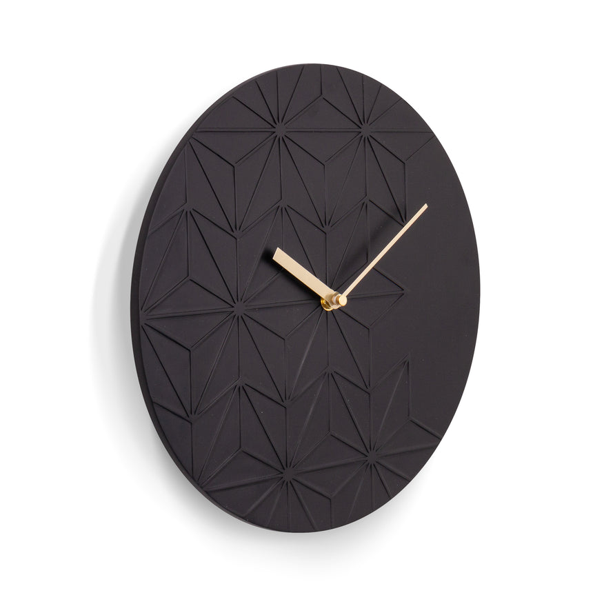 Acctim Chloe 30cm resin wall clock in Black