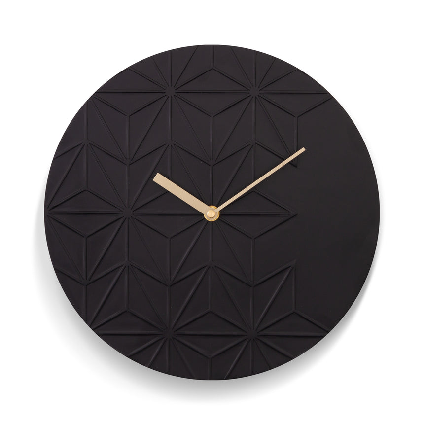 Acctim Chloe 30cm resin wall clock in Black