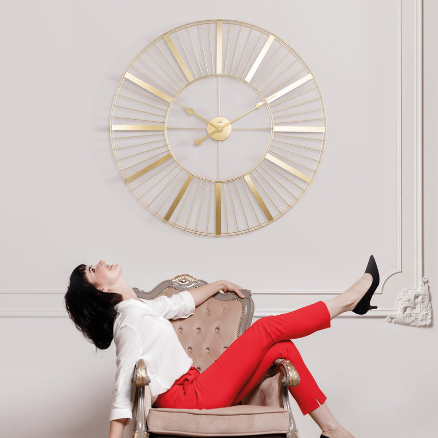 Acctim Gardner 80cm XXL Gold Indoor/Outdoor wall clock