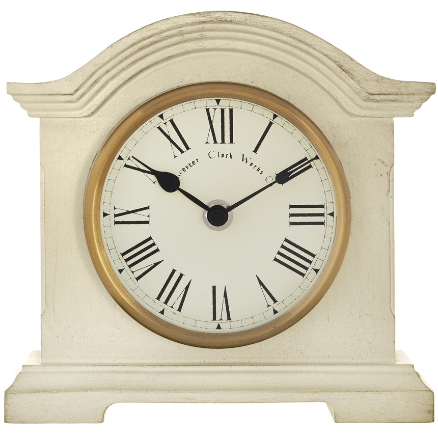 Acctim Falkenburg distressed cream mantel clock