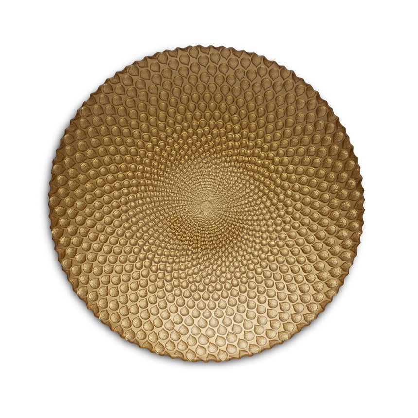 Padma Lakshmi Easy Exotic 330mm Gold Glass Bowl