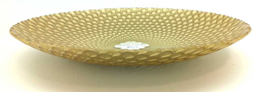 Padma Lakshmi Easy Exotic 330mm Gold Glass Bowl