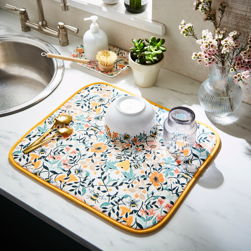 Ulster Weavers Bee Bloom Dish Drying Mat