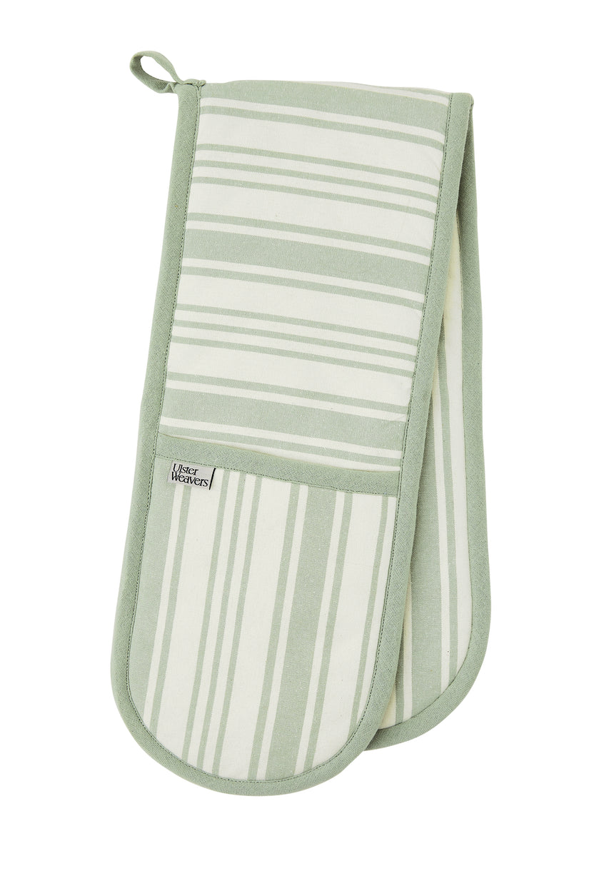 Ulster Weavers Sage Stripe Double Oven Glove