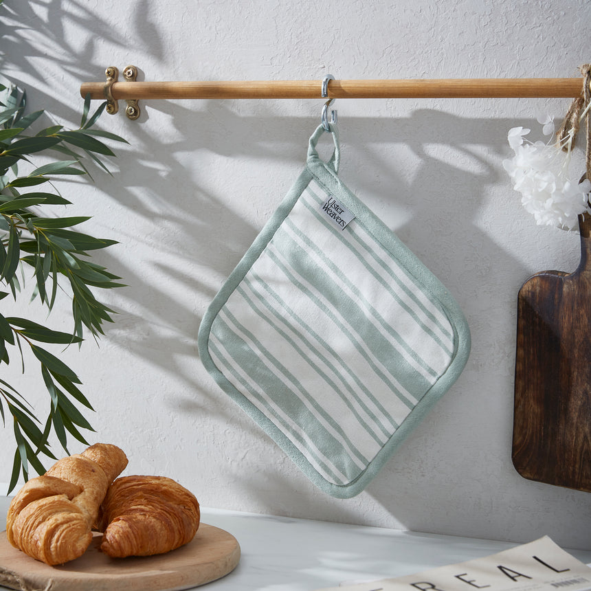 Ulster Weavers Sage Stripe Cotton Pot Mat