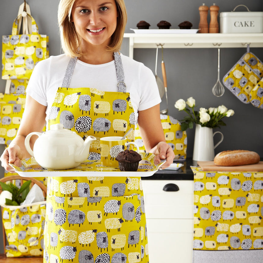 Ulster Weavers Dotty Sheep Biodegradable Oil Cloth Apron