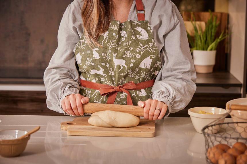 Ulster Weavers Forest Friends Sage Cotton Apron