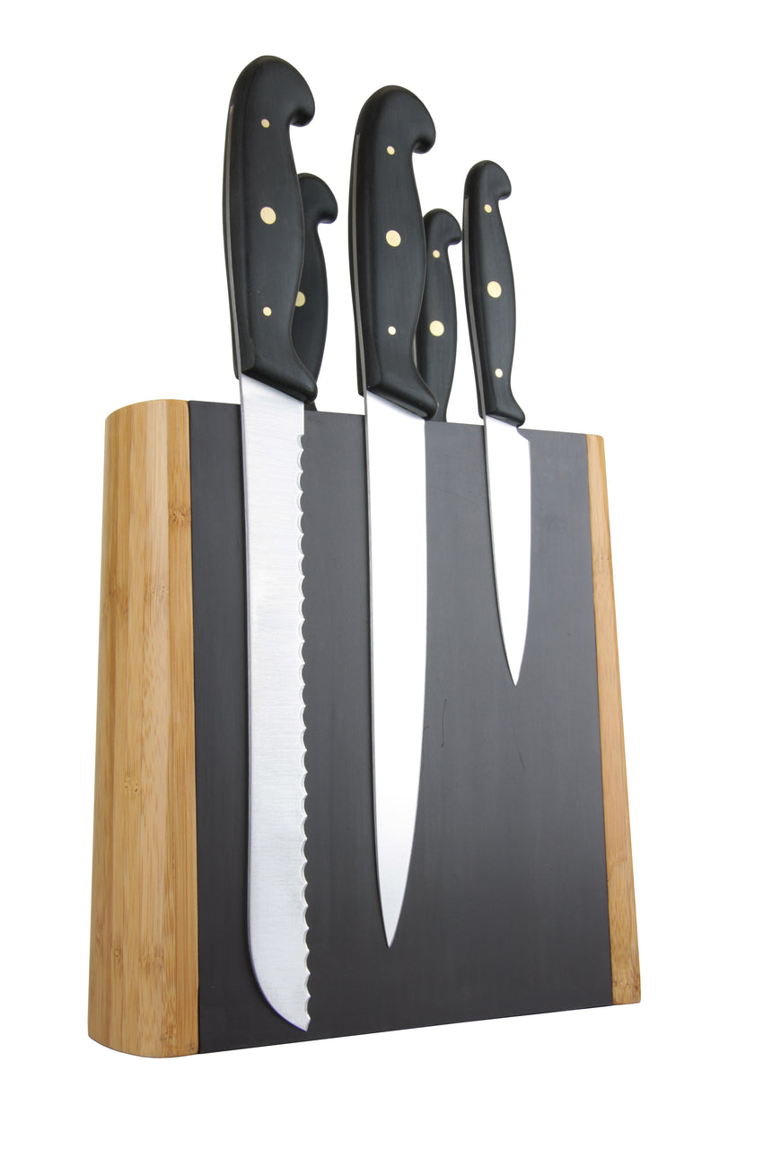 Taylors Double Sided Bamboo Magnetic Universal Knife Block