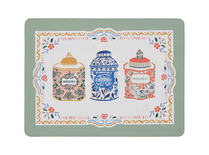 Ulster Weavers Tea Tins Placemat 4 Pack