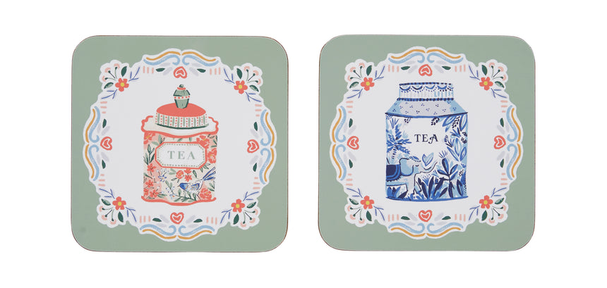 Ulster Weavers Tea Tins Coaster 4 Pack