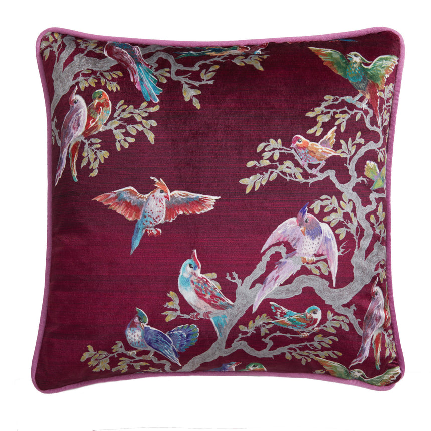 LLB Birdity Absurdity Pink 43x43cm Cushion Cover