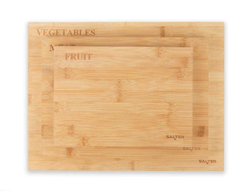 Salter 3 Piece Bamboo Chopping Board Set BW072812