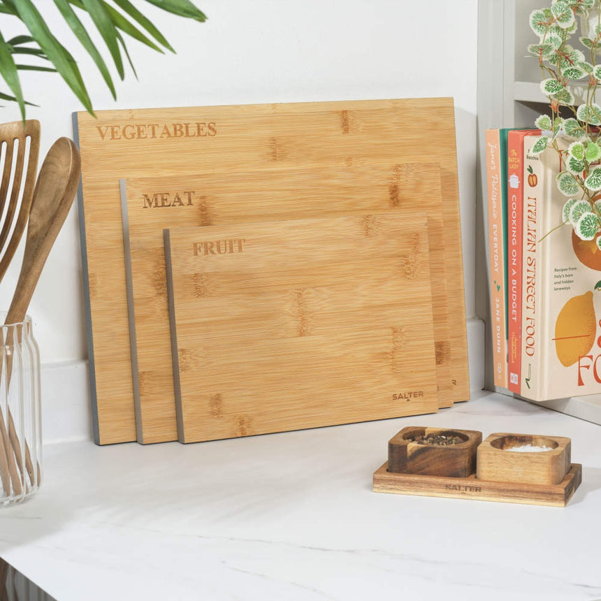 Salter 3 Piece Bamboo Chopping Board Set BW072812