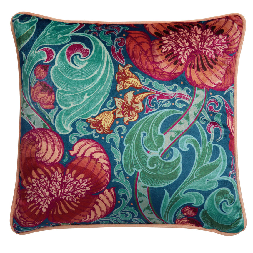 LLB Down the Dilly Blue/Magenta 43x43cm Cushion Cover