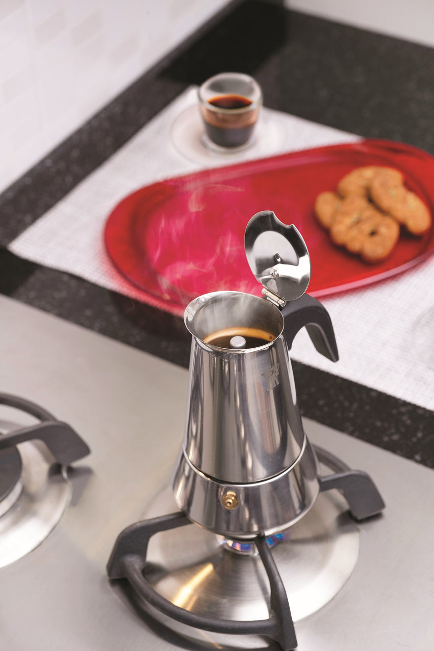 Pezzetti Steelexpress Stainless Steel Coffee Maker 4C